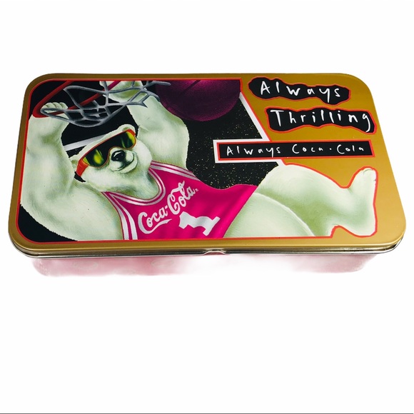 Baller Coca Cola Polar Bear Holiday Vintage Collector Tin Nostalgia 90s Kid Gift - Picture 2 of 10